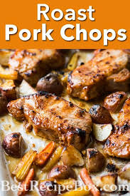 Roast Pork Chops Recipe Or Oven Baked Garlic Pork Chops Super Juicy Recipe In 2020 Roast Pork Chops Pork Chop Recipes Boneless Pork Chop Recipes