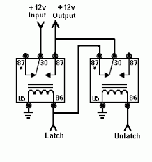 Diagram idec relay wiring full case how to use relays and why for 12 volt page ford solenoid automotive 12v fan schematic introduction wire reversing motor 6 series parallel switch 1119845 6v electric fans gtsparkplugs structure 5 circuit cooling campervan split charging a helpful dc 1500 amp starter fuse horns car in truck remote start basic only bosch 1 namjerno. Latching Relay To Flip Flop