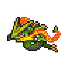 Mega Rayquaza Mega Rayquaza Pokemon Perler Bead Pokemon Patterns Pixel Art Pokemon Pattern