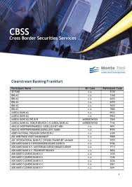 Sie haben weitere fragen betreffend der institution bank in hannover? Clearstream Banking Frankfurt Monte Titoli