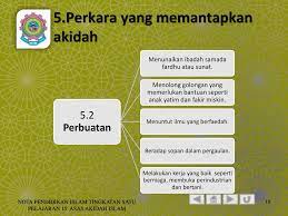 Perkara bisa yang membatalkan aqidah kita adalah perkataan, perbuatan, dan iktikad (keyakinan). Pelajaran 15 Asas Akidah Islam Ppt Download