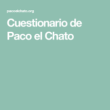 El 15 y el 14 sólo tienen como divisor. Cuestionario De Paco El Chato Cuestionarios Paco El Chato Sexto Grado