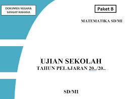 Check spelling or type a new query. Soal Ujian Sekolah Us Matematika Kelas Vi Sd Sang Pendidik