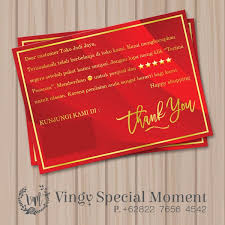 Scopri ricette, idee per la casa, consigli di stile e altre idee da provare. Jual Thank You Card Online Shop Kartu Ucapan Terima Kasih Olshop Di Lapak Vingy Home Decor Bukalapak