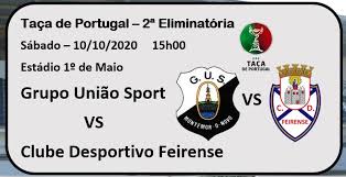 Latest football results and standings for feirense team. Actualidade 2Âª Eliminatoria Da Taca De Portugal Club Futebol Grupo Uniao Sport Footeo