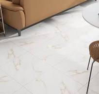 Latest Design Cheap Beautiful Gold Vein White Marble Floor Tiles 60X60
