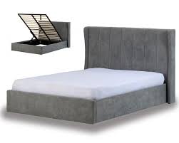 Shop with afterpay on eligible items. Dark Grey Double Hotel Ottoman Storage Bed Frame