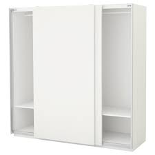 Kvikne Wardrobe With 2 Sliding Doors White 47 1 4x74 3 4 Ikea In 2020 Ikea Wardrobe Ikea Pax Pax Wardrobe