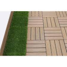 Newtechwood 1 Ft X 1 Ft Quick Deck Outdoor Faux Zoysia Grass Deck Tile 10 Per Case Us Qd Zx Gs The Home Depot Deck Tile Deck Tiles Outdoor Deck Tiles