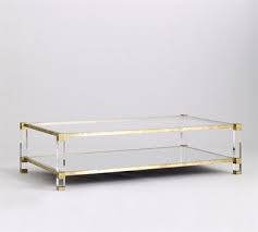 Jan Showers Harrison Coffee Table No 326 63 1 4 W X 35 3 4 D X 16 1 4 H Shown In Standard Architectura Lucite Coffee Tables Coffee Table Gold Coffee Table