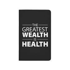 Health Is Wealth Workout Gym Inspirational Journal Diy Cyo Personalize Design Idea New Special Infographic Health Health Snacks For Work Personalized Journal