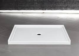 Shop our selection of durable shower pans, available in a variety of styles and sizes for a truly custom shower. China Woma Square High Quality 36 Inch Center Drainer Acrylic White Shower Tray Shower Base Show Pan 48 42 Bt004 China Shower Pan Shower Tray