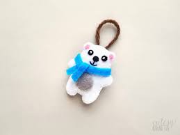 Maybe you would like to learn more about one of these? Felt Polar Bear Christmas Ornament With Free Pattern Cutesy Crafts