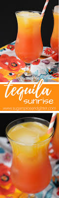 Easy tequila spritzers with grapefruit juice or lime. Tequila Sunrise Sugar Spice And Glitter