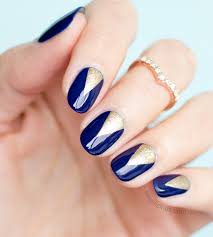 Almond royal blue acrylic nails | blue acrylic nails. Royal Blue And Black Acrylic Nails Nail And Manicure Trends