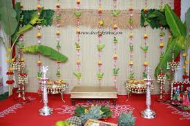Decorbykrishna Is Taking Orders For Eco Friendly Home Based Events Decor Like Pellikootu Home Wedding Decorations Flower Decorations Housewarming Decorations