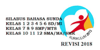 Check spelling or type a new query. Download Silabus Bahasa Sunda Sd Smp Sma Kurikulum 2013 Revisi 2018 2019 Soal Terbaru
