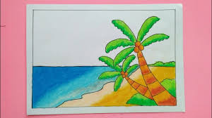 Mewarnai gambar pemandangan bisa menjadi kegiatan yang bikin rileks dan menyenangkan. Cara Menggambar Pemandangan Pantai Super Mudah Untuk Anak Anak Gradasi Warna Oil Pastel Youtube