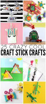 25 Crazy Cool Craft Stick Crafts For Kids Craft Stick Crafts Popcycle Stick Crafts Craft Stick Projects