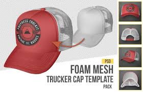 The Best 7 Photo Real Hat And Cap Templates Ever Created Cap Templates Mesh Trucker Cap