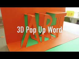 Read below to find out how you can create your own pop up printable pop up card decorations if you need a few more elements to take your card to the next level, these decorations are sure to help! How To Make A Pop Up Letter Card Youtube Letter Cards Lettering 3d Word