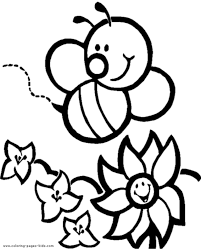 Download the pages for your kids to print and color. Free Printable Bee Coloring Pages For Kids