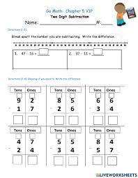 Printable math worksheets from k5 learning. Ch 5 Go Math Test Worksheet