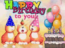 Over 15.000 first names and a dozen of designes. Happy Birthday Song Gifs Tenor