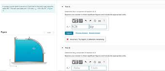 Total prestresse d concrete ta nk volume = 1.12 mg A Quarter Circular Plate Is Pinned At A And Tied To Chegg Com