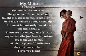 As often as i'd like. Poem My Mom