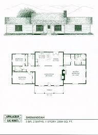 Shenandoah 3 Bed 2 Bath 1 Story 2584 Sq Ft Appalachian Log Timber Homes Hybri Floor Plans Ranch Single Story House Floor Plans Farmhouse Floor Plans