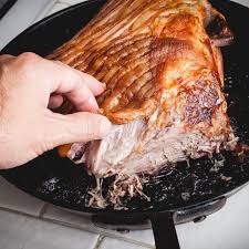The best oven baked pork roast recipe made with tender potatoes and carrots served with a delicious savory gravy. The Best Oven Roasted Pork Shoulder I Ever Cooked Pork Roast In Oven Oven Roasted Pork Shoulder Pork Shoulder Recipes Oven