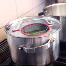 close up of sensuell pot with lid in stainless steel kitchen home kitchen accessories kitchenware kitchen design