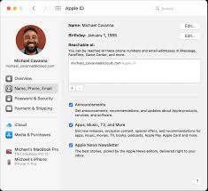 Luky_cmuky luky_cmuky sorry, data for given user is currently unavailable. Change Name Phone Email Preferences For Your Apple Id On Mac Apple Support
