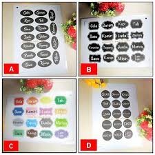 Klik tombol download pada stiker yang terpilih 4. Jual Set Stiker Bumbu Murah Anti Air Awet Nama Dapur Toples Vinyl Makanan Motif A Di Lapak Epinidit House Bukalapak