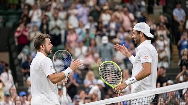 Berrettini rinde tributo a Wawrinka con su última toalla en Wimbledon - AS.com
