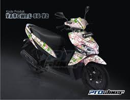 Stiker Motor Honda Vario Cw Warna Pink Motif Modifikasi Flowers V2 Gambar Striping Atau Decal Vario Cw Modif Varcwfl 06 V2 Motor Honda Stiker