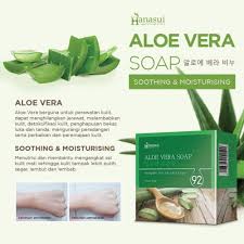 Kemudian bilas dengan air sejuk dan keringkan dengan sentuhan ringan. Aloe Vera Soap 60 Gram Hanasui Sabun Perawatan Wajah Shopee Indonesia
