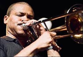 Robin Eubanks (born October 25, 1955, in Philadelphia) played trombone with  Slide Hampton, Sun Ra, Stevie Wonder, Art Blakey, Elvin Jones, and Steve  Turre. He played for 15 years in Dave Holland's