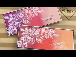 These card making tutorials are made with you in mind, to help you achieve the results that you want. Distress Oxide Ink Blended Mother S Day Slimline Card Part 1 Sss Beautiful Flowers Stamp Set Youtube Blending Cards Flower Stamp Inspirational Cards