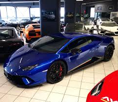 Lamborghini Huracan Performante Black And Blue Lamborghini Huracan Performante Painted In Blue Whatys W Tricolore Stripes Along The Doors Photo Taken By Lambo Lamborghini Gallardo Lamborghini Super Cars