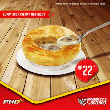 Pizza hut malaysia free garlic bread & mushroom soup by completing online survey visit www.pizzahutsurvey.com.my, share your experience within 5 days and get free 1 garlic bread & 1 mushroom soup pizza hut malaysia online survey promo terms & conditions. Phd Indonesia On Twitter Yuk Cobain Gurihnya Zuppa Soup Creamy Mushroom Untuk Makan Siangmu Hmm Paling Enak Bareng Siapa Ya P Addict Http T Co Zxtgjzofjl