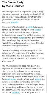 The american realizes that this means a cobra is in the room, so he plays a power game where. Anusha Yadav On Twitter Kahani Mein Superb Twist The Dinner Party By Mona Gardner 1942