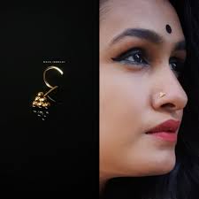 Small shopping Triangle Silver Nose Stud Trisha