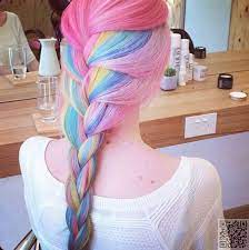 Rainbow Braids That Will Make You Want To Dye Your Hair Today Hair Styles Dyed Hair Mermaid Hair Color