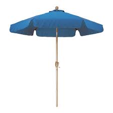 Phat Tommy Marina Blue Garden 7 5 Ft Patio Umbrella Lowes Com Patio Umbrella Patio Patio Umbrellas