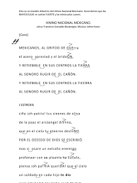 Aquí la historia del himno nacional mexicano, la letra completa con las 10 estrofas de la versión original,la versión oficial, la versión corta, la música oficial en partituras, el significado de cada una de. Modelo Didactico Del Himno Nacional Mexicano Canciones Patrioticas Himnos