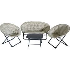 Salon De Jardin Bas Moon Detente 4 Pieces Salon Bas De Jardin Salon De Jardin Mobilier De Jardin Jardin Exterieur