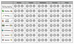 Behavior Charts For Elementary Worksheets Teaching