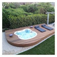 Amazing Ideas Outdoor Garden Landscaping Super Large Rock Garden Landscap Garden Amazing Garden Ideas L In 2020 Hot Tub Backyard Hot Tub Outdoor Hot Tub Deck